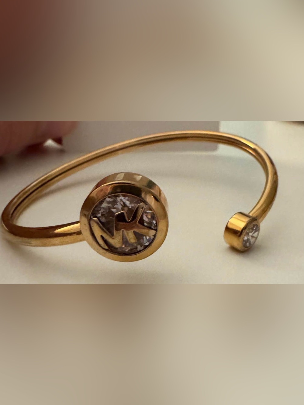 Michael Kors Gold-Tone Logo bracelet- Gold